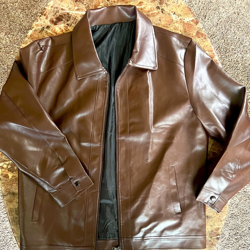 Vintage smooth leather jacket